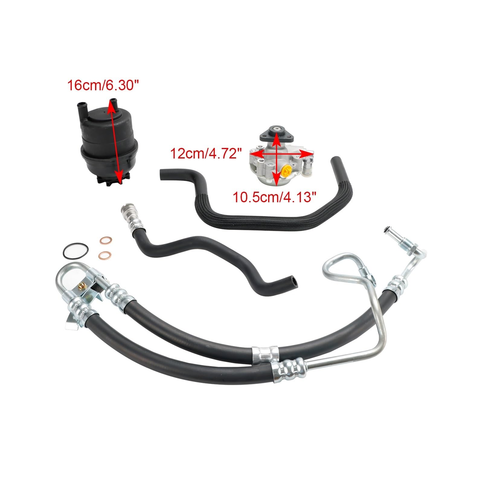 Pompa ciśnieniowa wspomagania Zestaw pompy wspomagania kierownicy pasujący do BMW E46 320i 323i 325i 328Ci 328i 330i 2001-2005