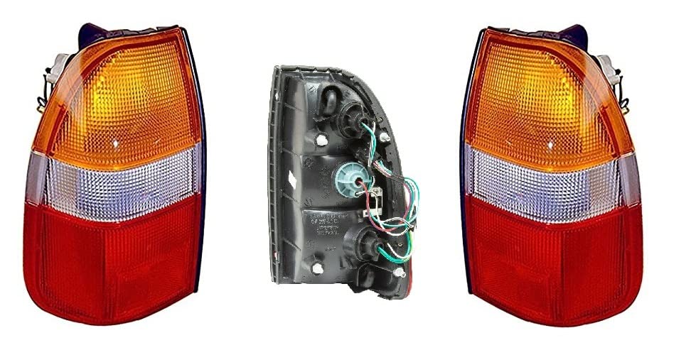 YUCHEN SET 2 FARO FANALE POSTERIORE SX DX PER L200 E PICK UP 96-01 GRUPPO OTTICO STOP LUCE FANALINO