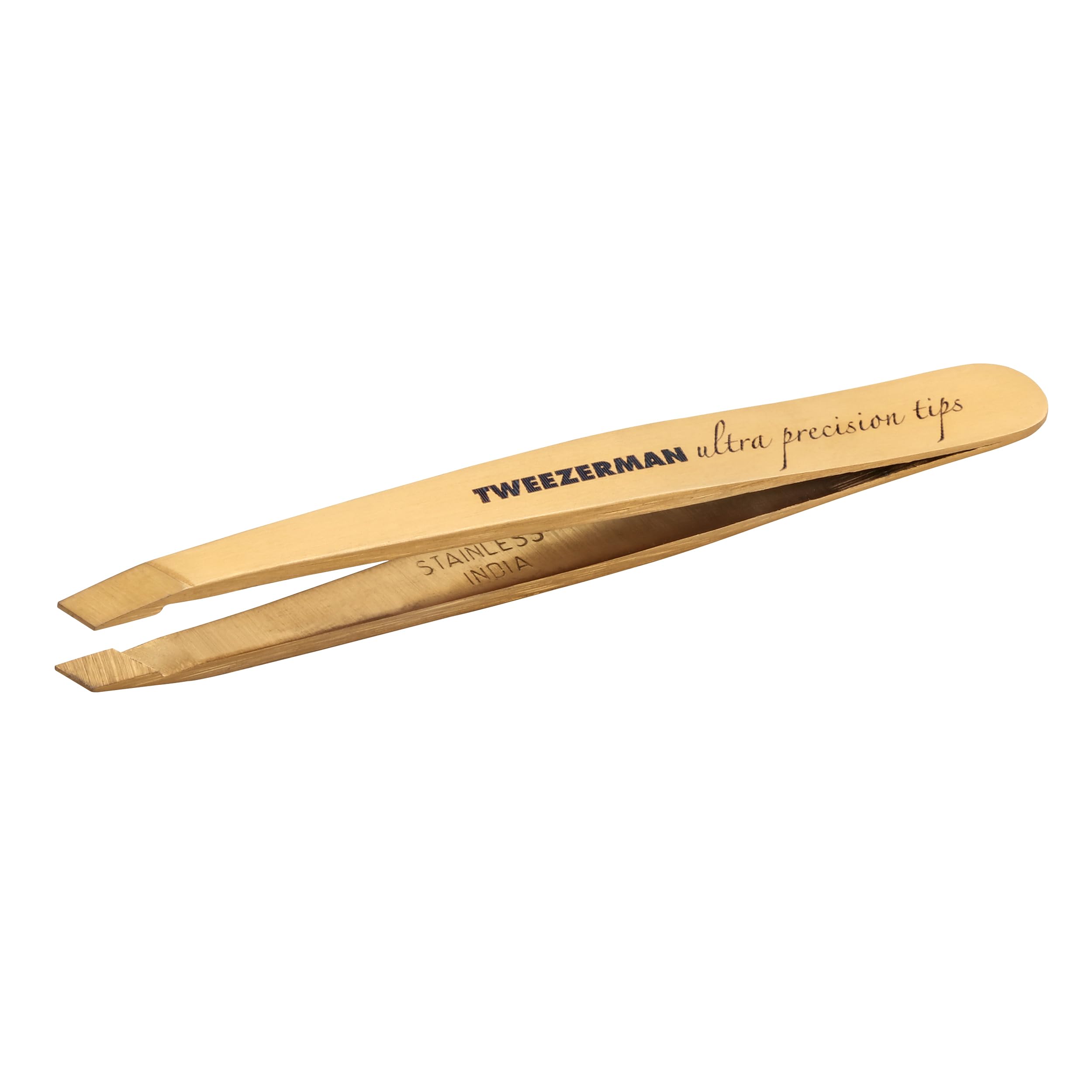 Mini Ultra Precision Slant Tweezer, Gold