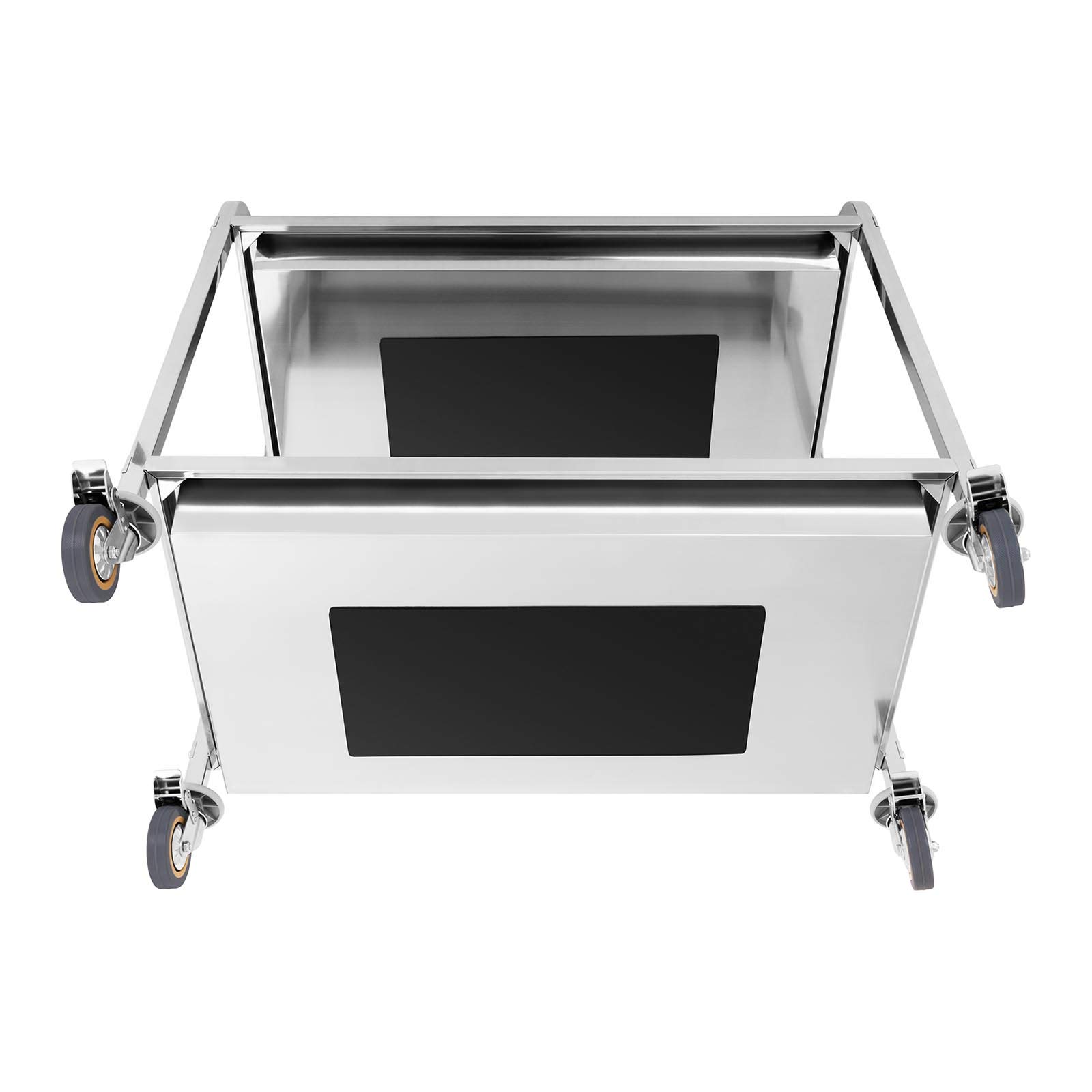 Royal Catering - RCGW 2 - Carrito Cocina/Camarera - con 2 bandejas - 100% Acero Inoxidable