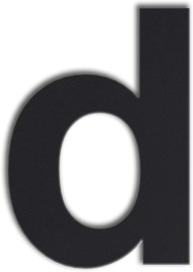 QT Modern House Number - SMALL 4 Inch BLACK - Stainless Steel (Number 2 Two), Floating Appearance, Easy to install and made of solid 304
