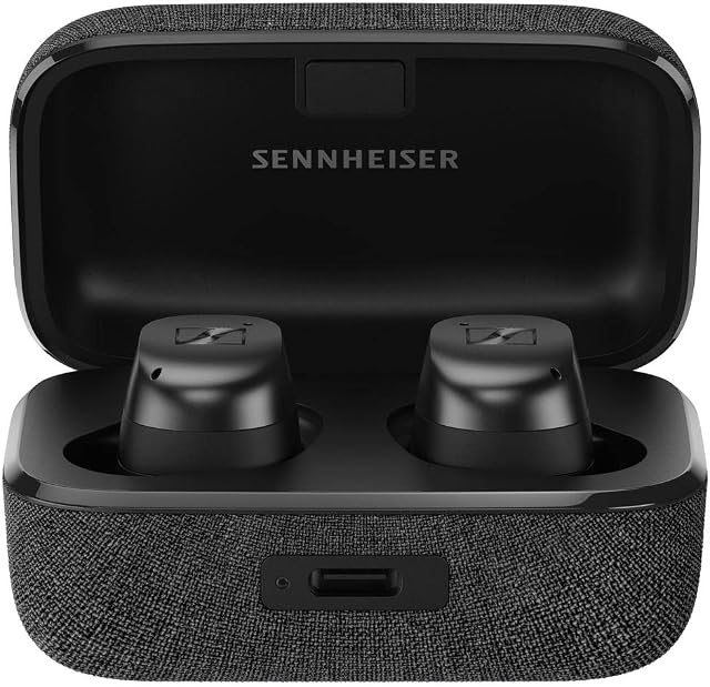 Sennheiser MOMENTUM True Wireless 3 Earbuds - Bluetooth In-Ear Headphones for Music and Calls with Adaptive Noise Cancellation, IPX4, Qi wireless charging and 28-hour battery life, Graphite