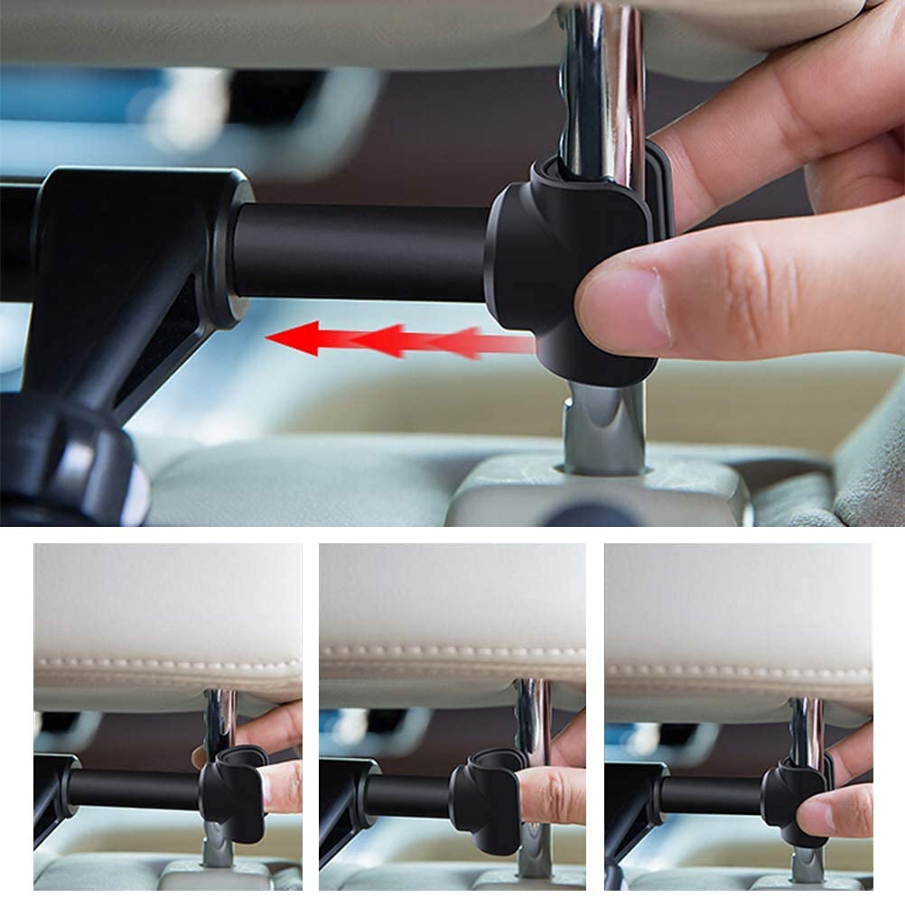 Uchwyt telefonu tablet samochodowych, wspornik do siedzenia samochodu Universal 360 Rotation Headrest, Foteliki samochodowe Akcesoria dla wszystkich tabletów 4,4~10,5"
