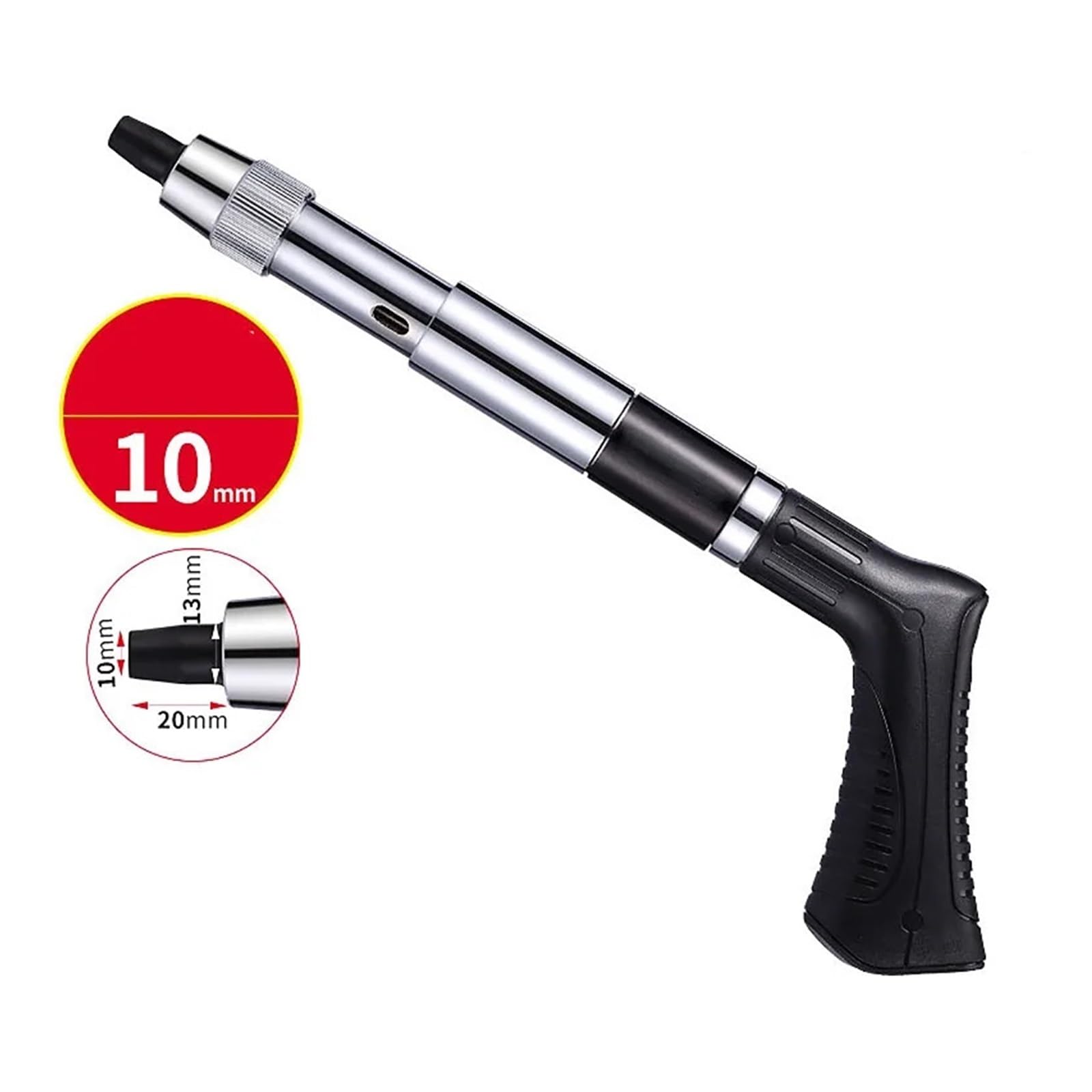 Pistola De Clavos Acero Con 3 Engranajes Ajustables Y Silenciador, Clavadora Integrada, For Hormigón, Herramienta For Ranurar Cables, Remachadora For Techos PenetracióN Fuerte(Style 2)
