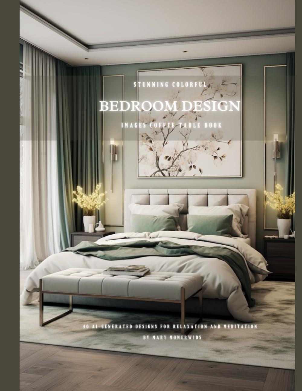 Stunning Colorful Bedroom design Images Coffee Table Book: 40 AI-Generated Designs for Relaxation and Meditation
