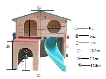ハムスター　小動物　飼育セット　木製の家　おしゃれ　かわいい 610Deg9eMyL._AC_UL210_SR210,