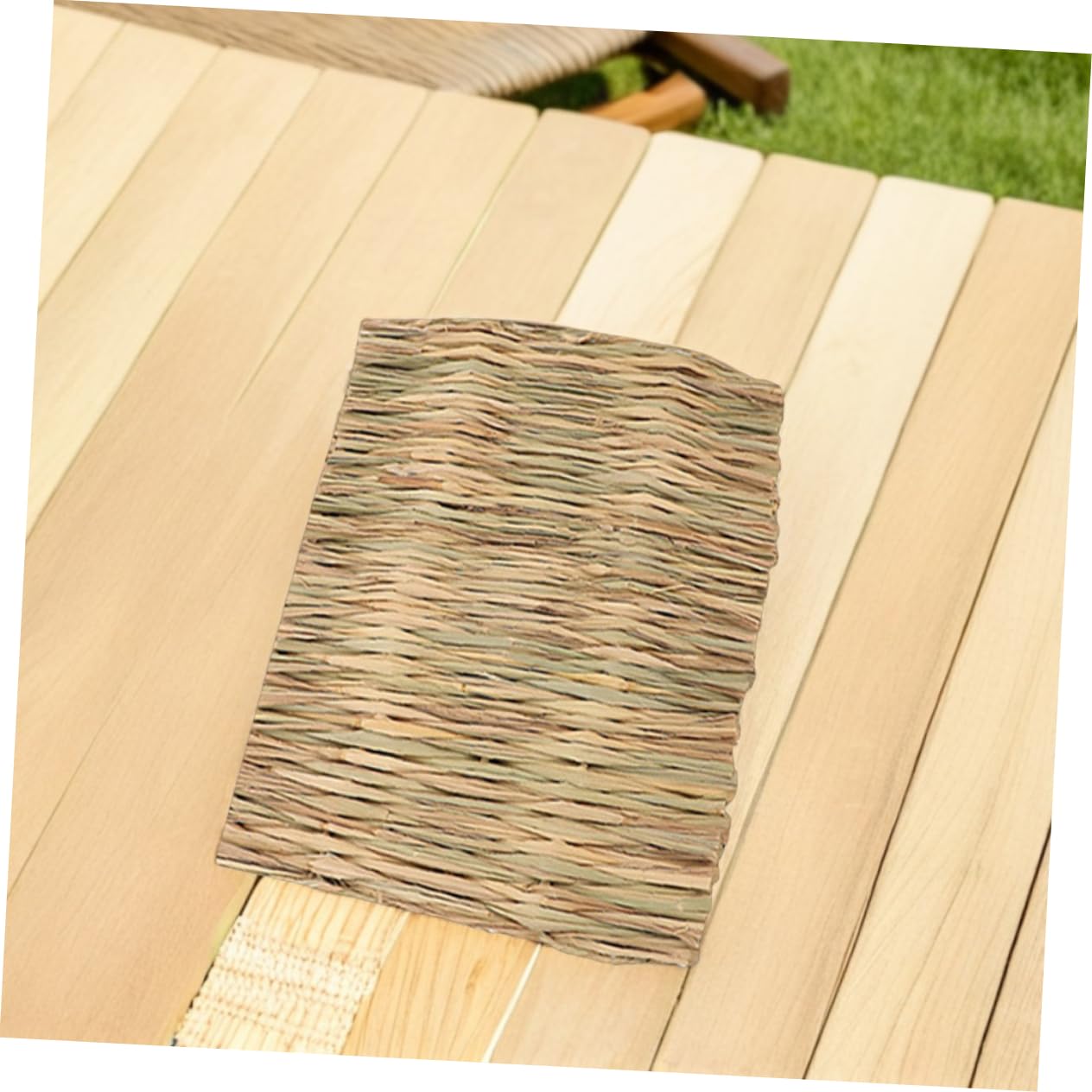 Milisten 2pièces Tapis De Foin Naturel pour Lapin Litière pour Petits Animaux Tapis De Lit pour Cage Lavable pour Animaux De Compagnie