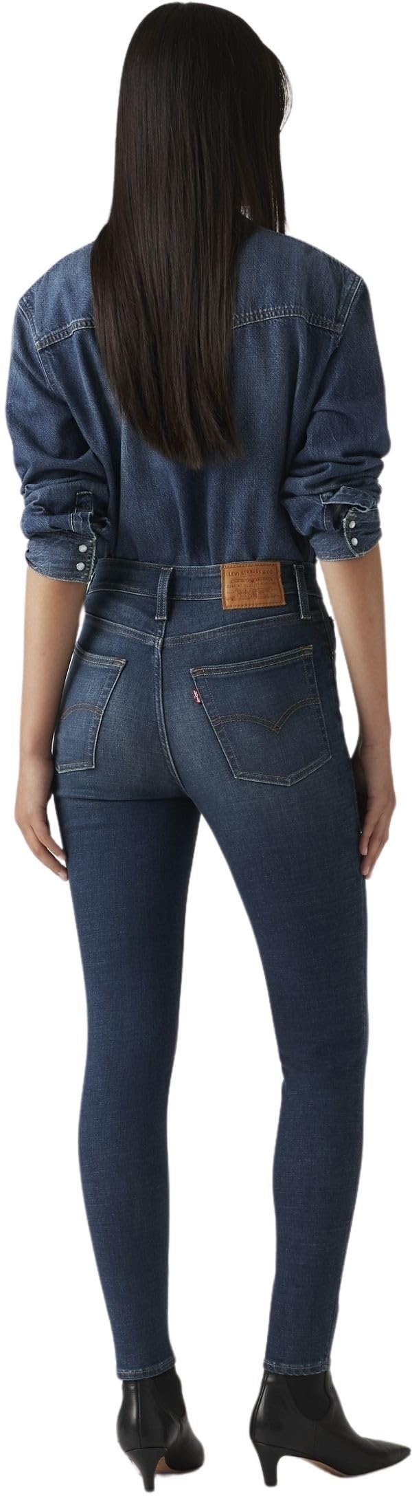 Levi's Damen Jeanshose 721 mit Stretch-Anteil, Skinny Fit, Blau (Miles Apart), W24/L28 – Ansicht 3