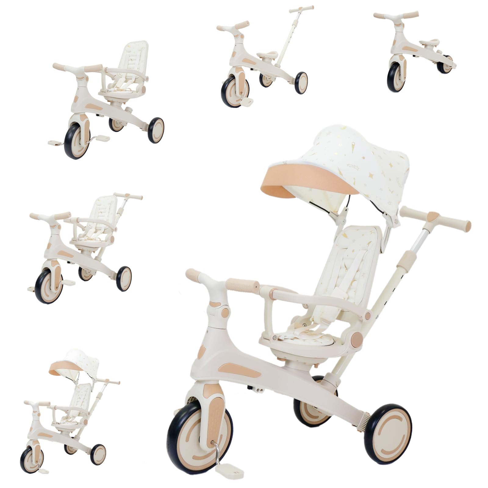 Amazon.co.jp: 【長期間愛用】 DIYELL 子供用三輪車 7in1 おしゃれ 1-5