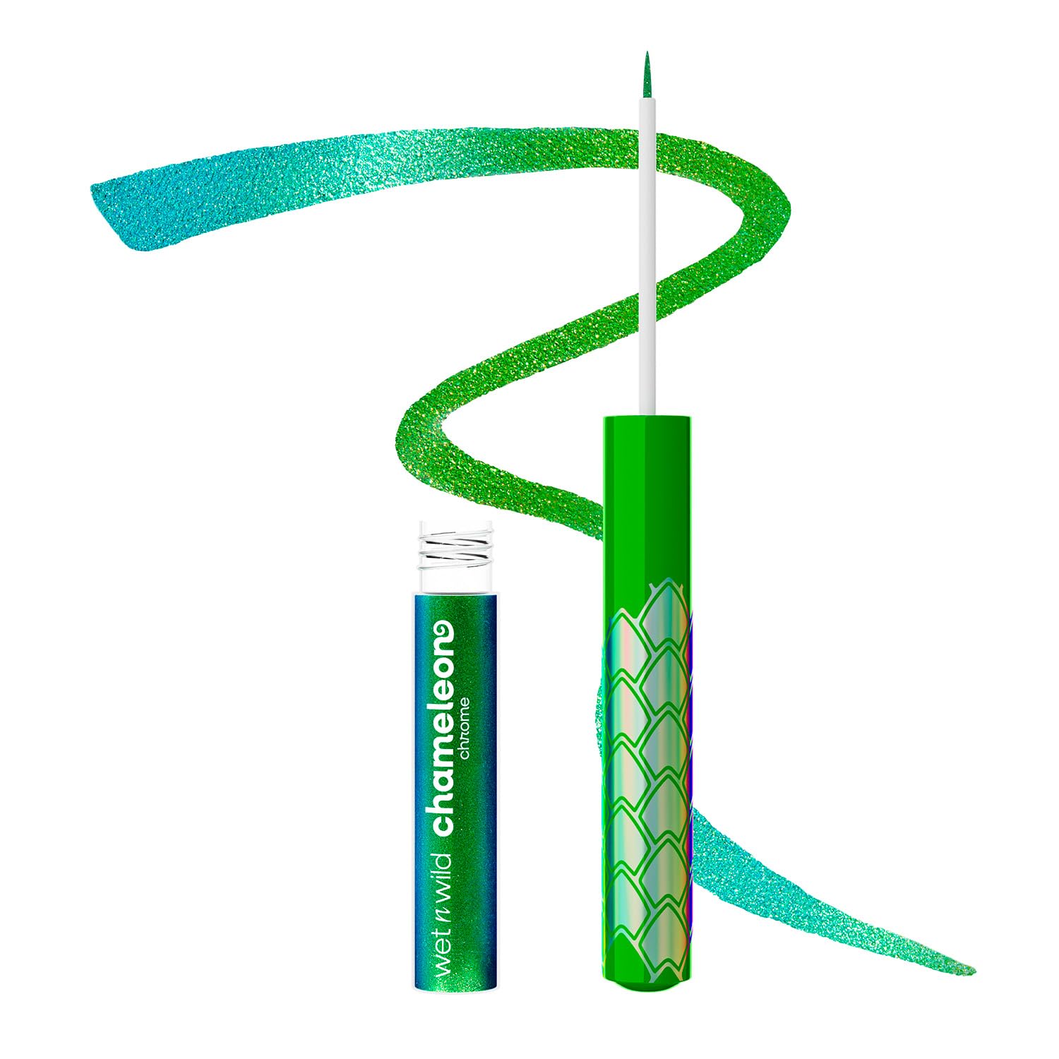 Wet N Wild, Chameleon Chrome Eyeliner w Płynie, z Kolorowymi Pigmentami Odbijającymi Światło i Precyzyjną Końcówką Pędzelka dla Wszechstronnych Stylizacji, Łatwa Aplikacja, Astro Pulse