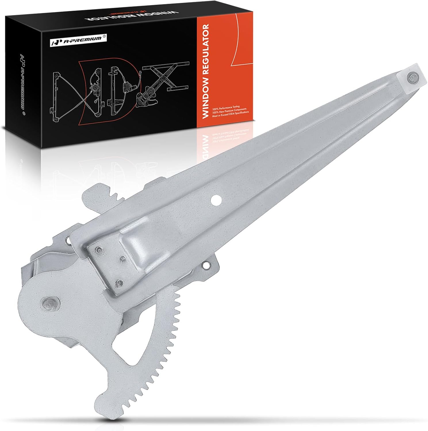 A-Premium Manual Window Regulator Compatible with Toyota Yaris 2007-2012, Sedan, Rear Left Driver Side