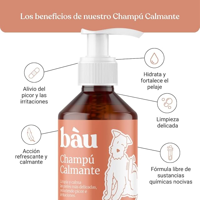 Foto 2 de 8 de BAU Champú para Perros con Dermatitis y Picazón