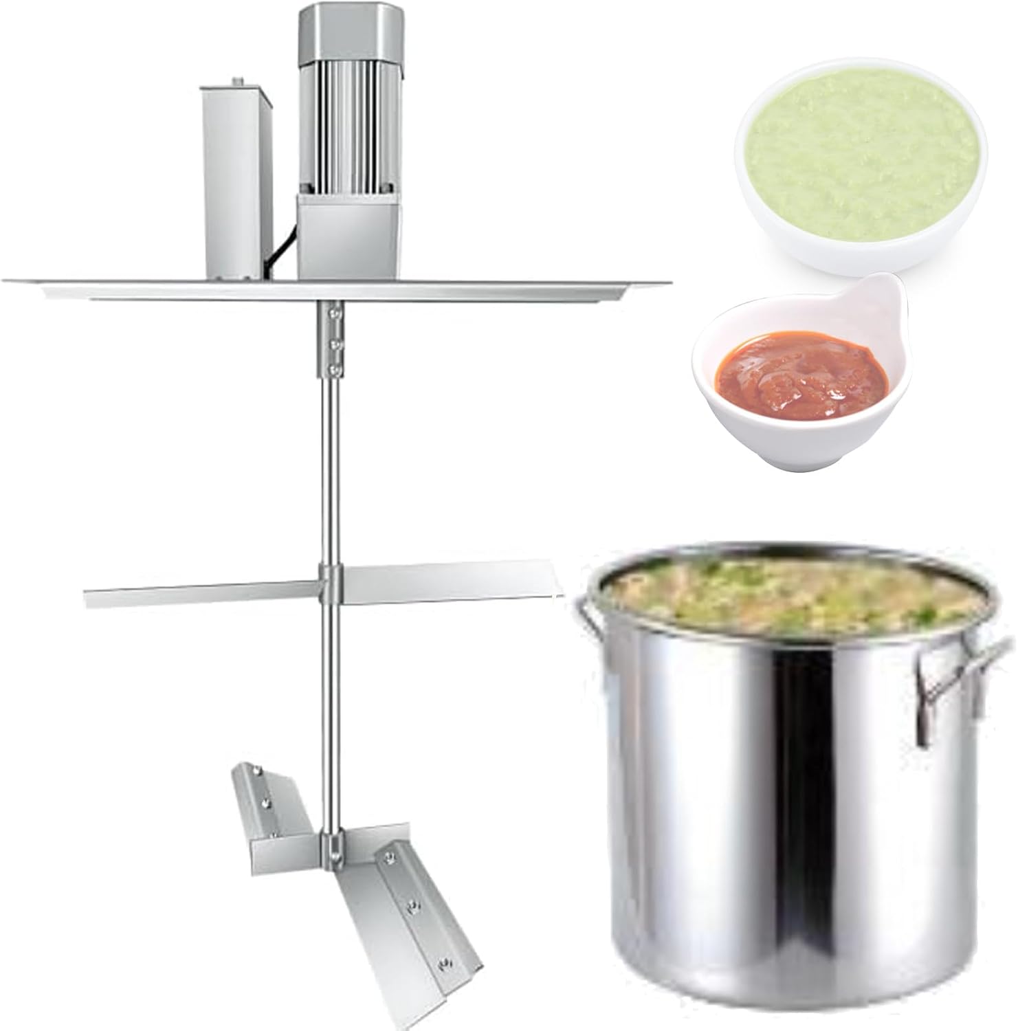 Mezclador Automático de Salsas con Olla de Acero Inoxidable 60L