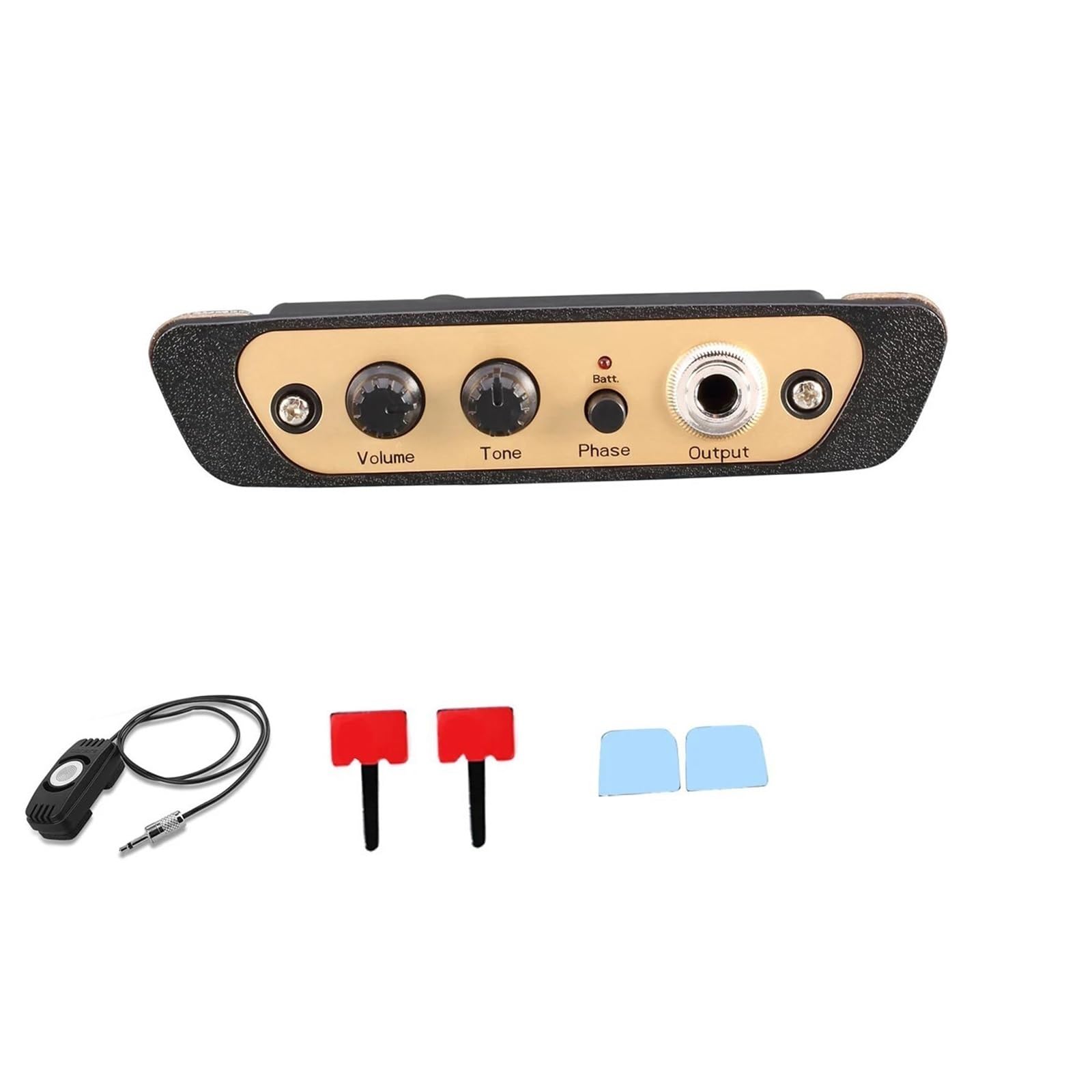 Cajon Box Drum Preamp Pickup Pickup Per Strumenti Musicali Con Microfono Pickup Per Chitarra Con Uscita Da 1/4 Di Pollice