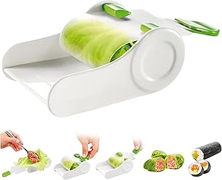 Grape Leaves Roller DIY Sushi Roll Maker Manual Spring Roll Maker for Beginners Kids Stuffed Cabbage Egg Roll Maker Kitchen Gadgets.