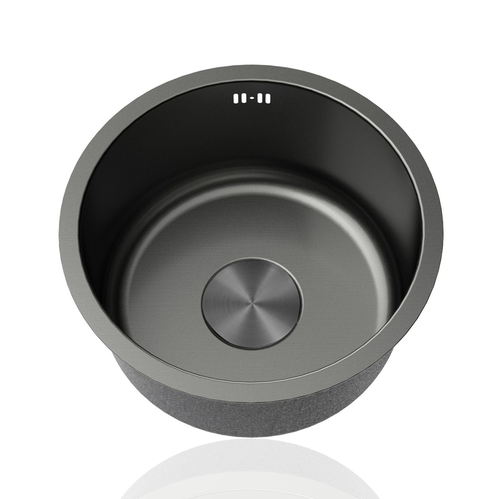 CSXSXAUO Undermount and Topmount Stainless Steel Single Bowl Sink with Drainer Overflow for Campervan Bar Restaurant Kitchen