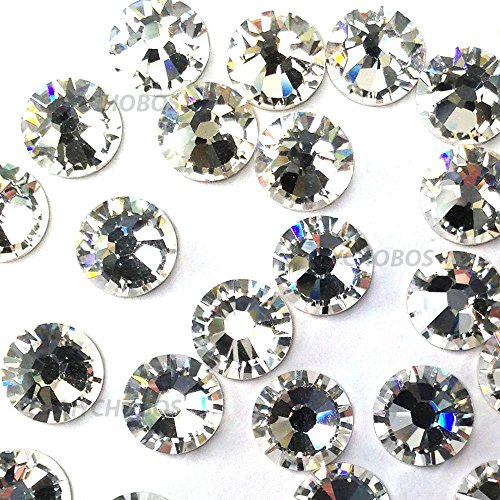 CRYSTAL (001) clear Swarovski 2058 Xilion Rose 6ss 2mm Tiny flatback No-Hotfix rhinestones ss6 nail art 144 pcs (1 gross)