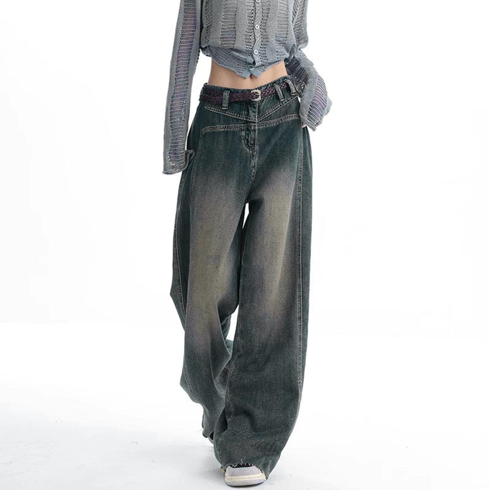 Retro Jeanshose Jeans Damen Straight Leg Slim Jeans Damen Jeans Damen Wide Leg Shape Jeans Damen Loose Fit Straight Hosen Bleistifthose High Waist Hose Damen Hose Mit Taschen Ankle Jeans Damen