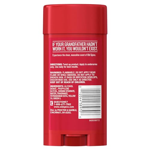 Old Spice Classic Deodorant for Men, 24hr Sweat & Odor Protection, Long Lasting Freshness, Clean & Masculine Fragrance, Original Scent, 3.25 oz
