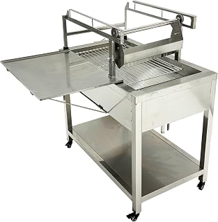 Commercial Donut Glazing Machine Stainless Steel Doughnut Cream Sprinkler & Decorating Maker, Manual Glazing Dipper for Bakery, Food Processing Plant, Evenly Sprinkles Powdered Sugar/Cream