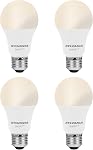 Sylvania WiFi LED Ampoule lumineuse intelligente, 60W Couleur totale équivalente et blanc tunable A19, Dimmable, Compatible avec Alexa et Google Home seulement - 4 Boîte (75674)
