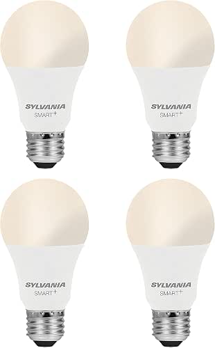 SYLVANIA Wifi LED Smart Light Bulb, A19, 60W, Soft White,