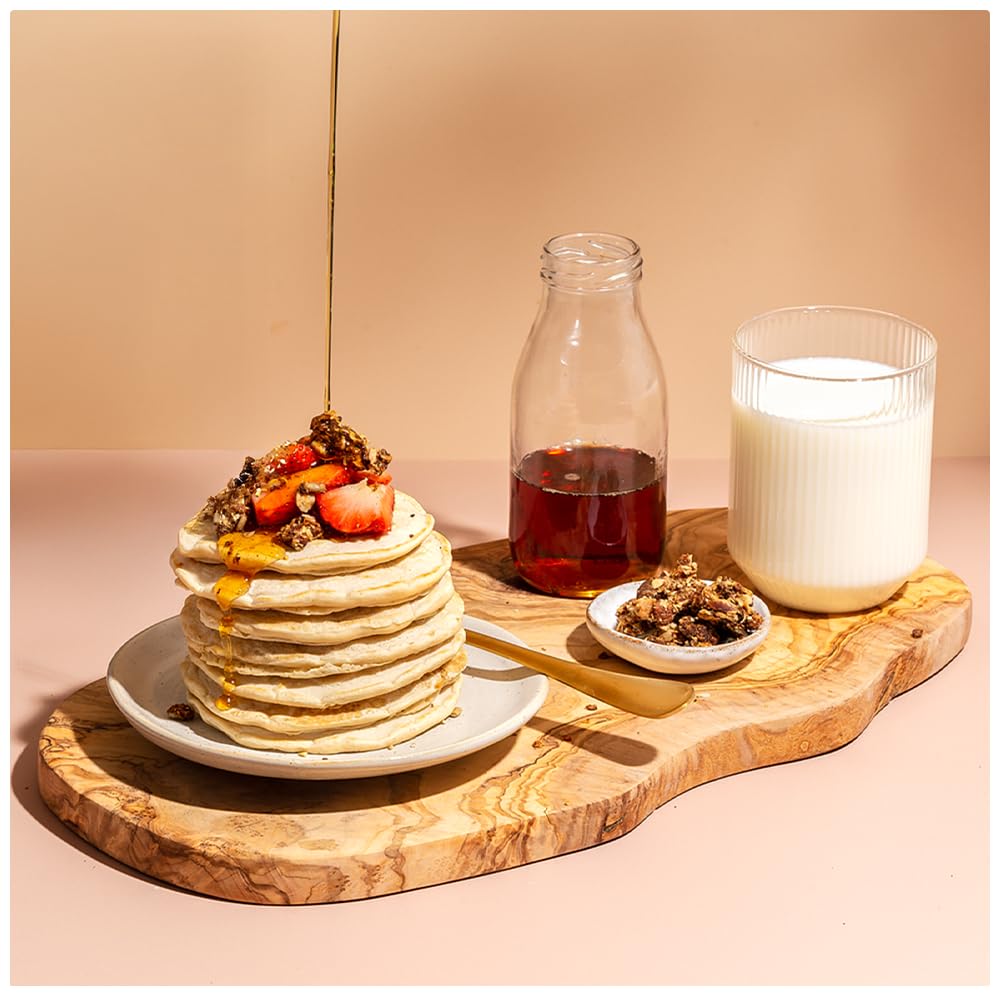 Protein Works - Preparato Per Pancake Vegani, 100% Vegetale, Colazione ad Alto Contenuto Proteico, Snack a Basso Contenuto di Zucchero, Naturale, 1kg