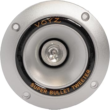 VOYZ 3.5 Piezo Horn Tweeters 300W Max Power, Aluminum Diaphragm, High Temp Voice Coil, 4-8Ohm, Loudspeaker Tweeter Pair for Car Audio, Home Theater, PA Systems, DIY Speakers - PET-1919L
