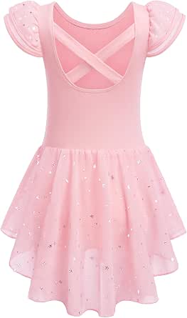 Zaclotre Girls’ Ballet Leotard with Chiffon Skirt
