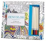 frech verlag vorschau 2019  Kreativ-Set Zencolor (Ausmalen für Erwachsene): Buch mit 40 Seiten zum Heraustrennen und 6 Buntstiften (Buch plus Material)