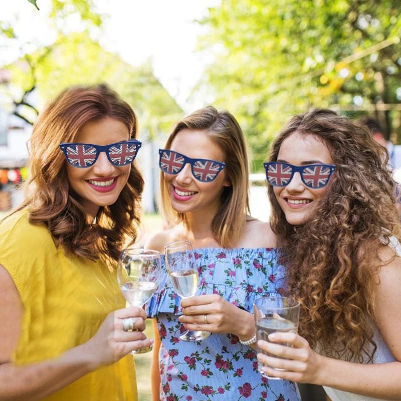 Union Jack Sunglasses,Coronation Party Great Britain Union Jack Flag