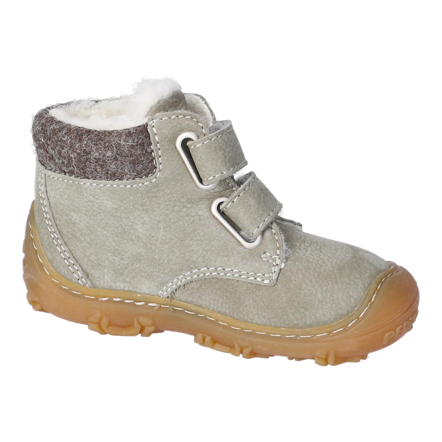 RICOSTA Jungen Winterstiefel NICO, Kinder Lauflernschuhe, Weite: Weit, terracare,Barfuß-Schuh, Outdoor-Kinderschuhe, warm, eukalyptus (531), 23 EU
