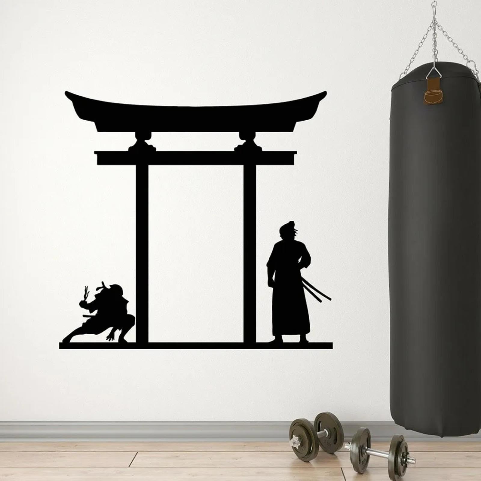 WEIMEIJIE Japanese Warrior enju Zenju Samurai Asian Oriental Warrior Martial Arts Studio Club wall Stickers