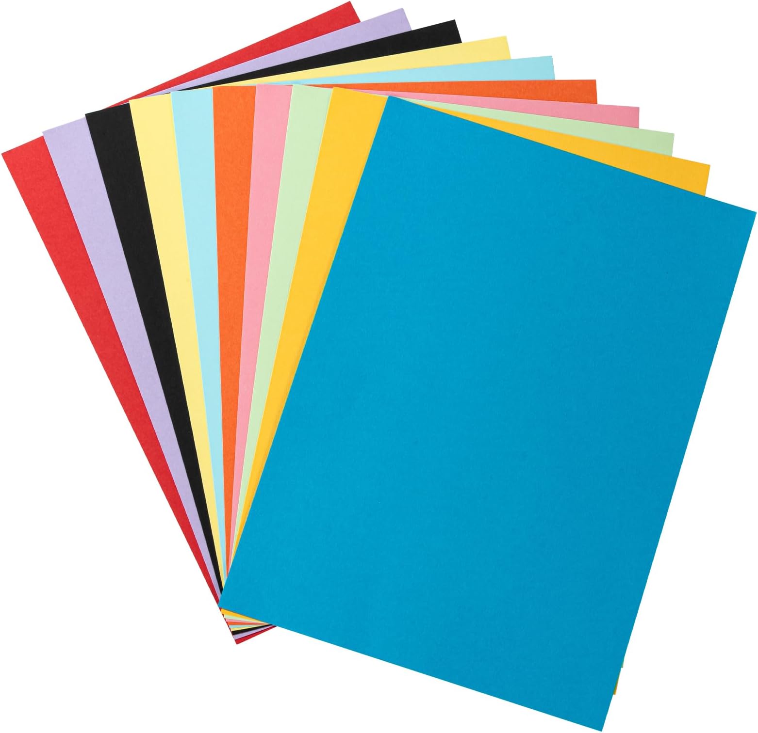 Coloured Paper A4 100 Sheets - Cardstock 180gsm with 10 Colours- Origami Paper Double Sided - Coloured Card Pack for DIY Arts Crafts, Cutting and Drawing