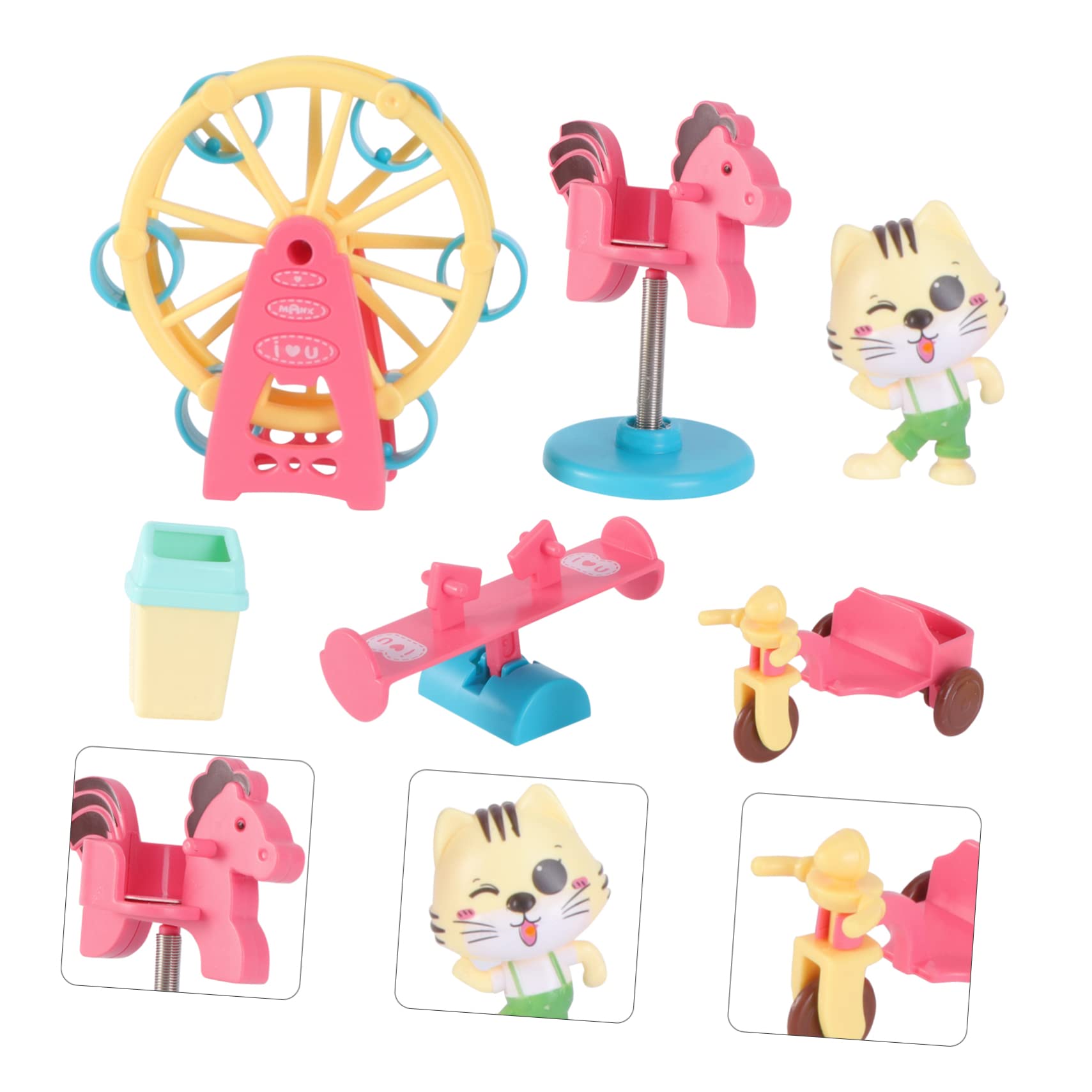 HANABASS 1Set Amusement Park Set Slide Swing Educational Plaything for Outdoor Fun Design Engaging Activities Present for Boys