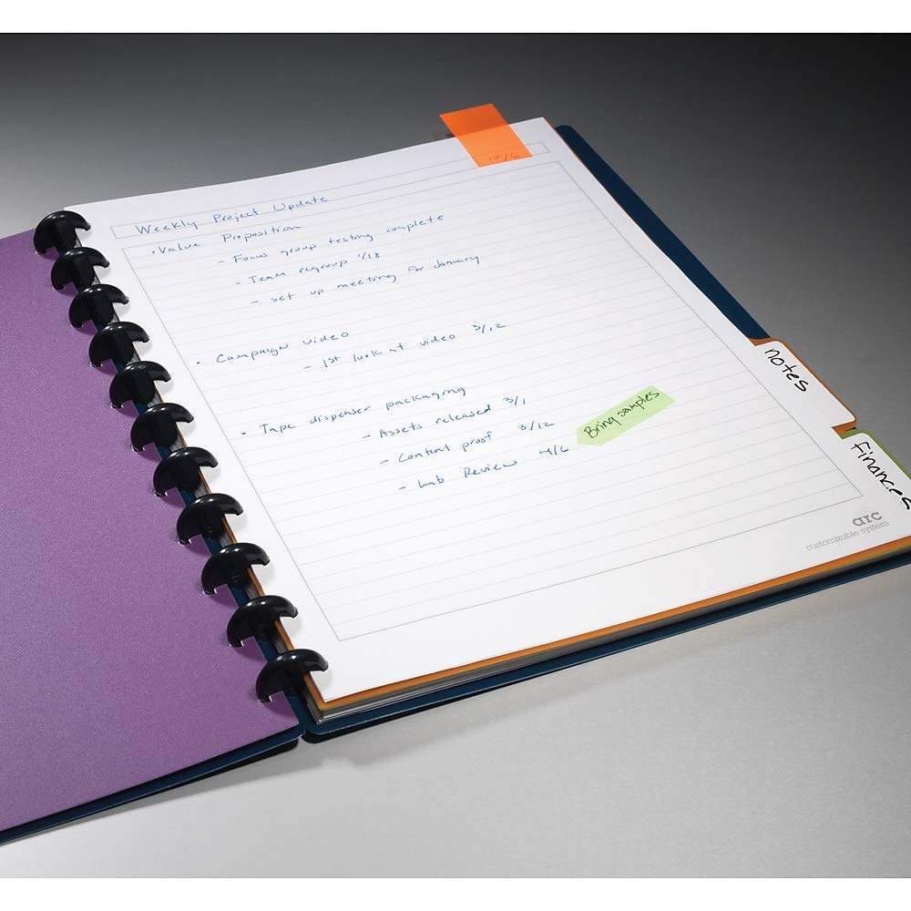 Staples Arc Customizable Durable Poly Notebook System, Navy, 11" x 8.5"      Office Product