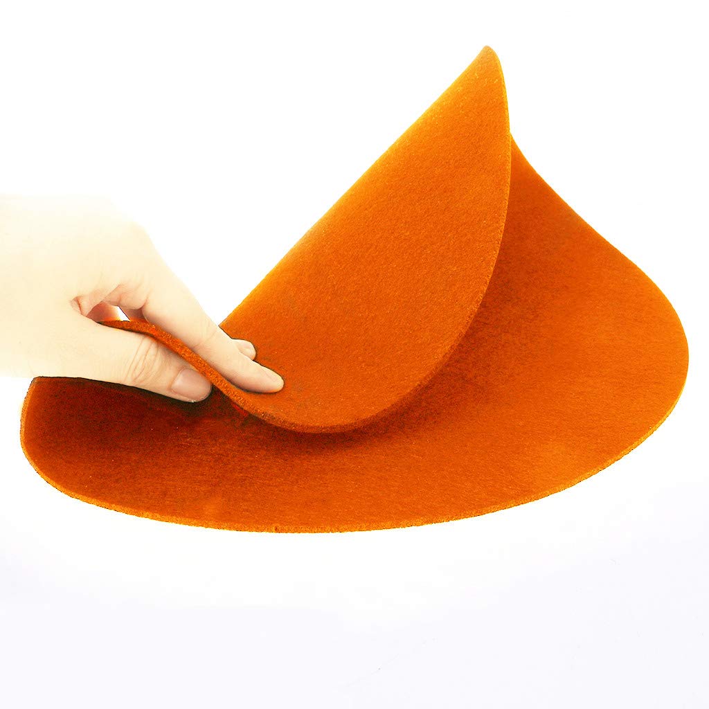 Tappetino In Feltro Per Giradischi - Diametro 30,5 Cm, Antiscratch E Antistatico, Arancione - Foto 3