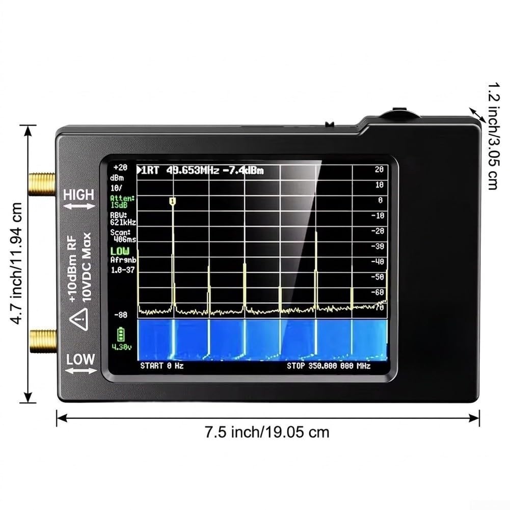 Handheld Frequenzanalysator Metallgehäuse ESD-Schutz