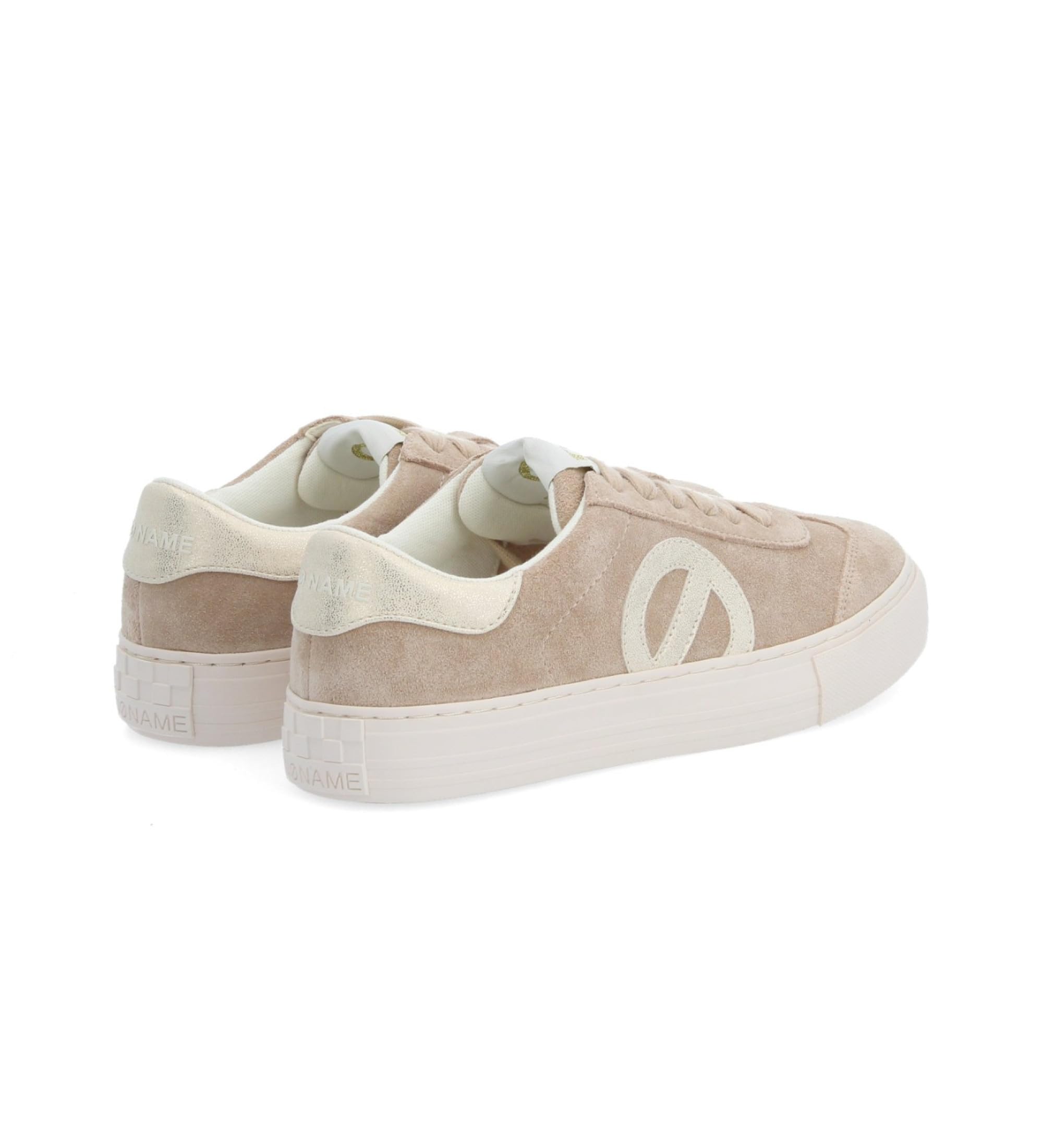 NO NAME Sneakers in Pelle Beige con Punta arcuata