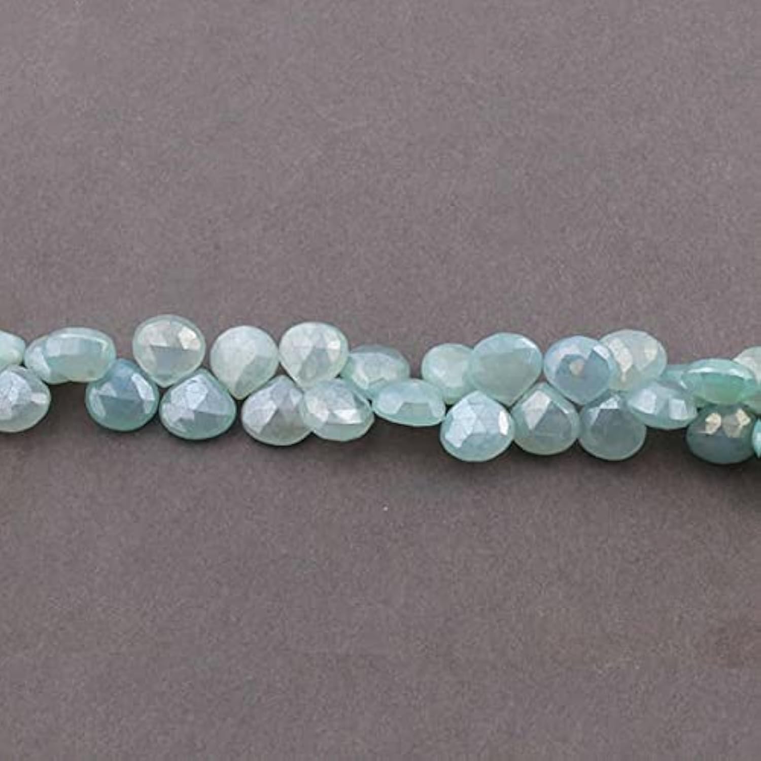 Aqua chalcedony faceted rondelles résout le manque d'éclat de vos bijoux SB3852