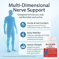 Vista 4 de Allicarp Para Neuropatia, Tratamiento de Neuropatía con Ácido Alfa Lipoico (ALA), Metilsulfonilmetano (MSM), Vitaminas Complejo B6 B12 C D3 E