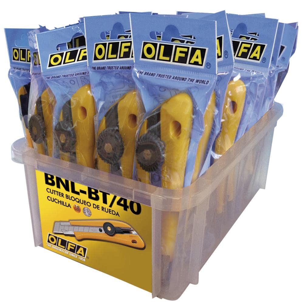 OLFA BNL-​BT/​40 - Cutter BN-​L con cuchilla 18mm en bolsa de plástico