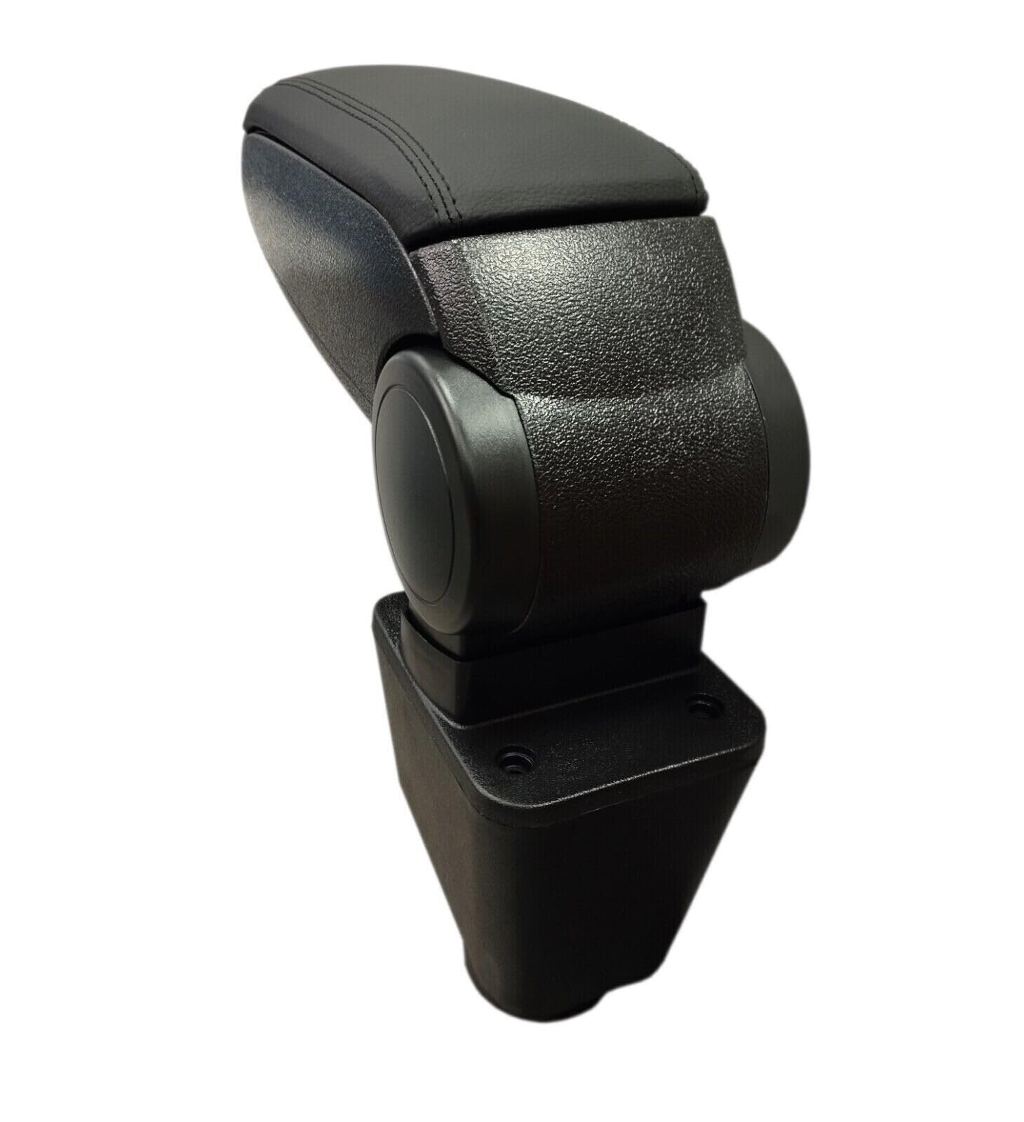 Bracciolo Auto Centrale Nero Ecopelle Portaoggetti Poggiabraccio Compatibile Con Dacia Sandero Logan I Dokker