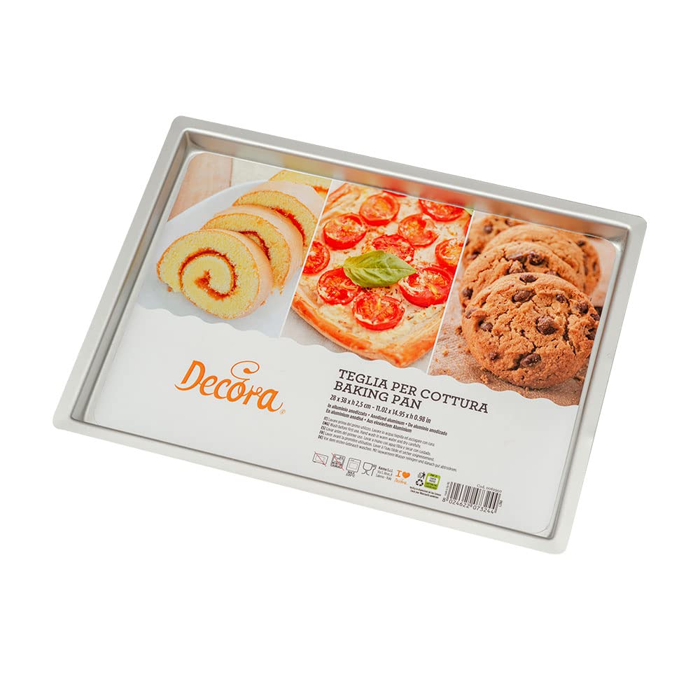 Decora 0062950 Professional Aluminium Anodized Tray 28 X 38 X 2.5 H CM