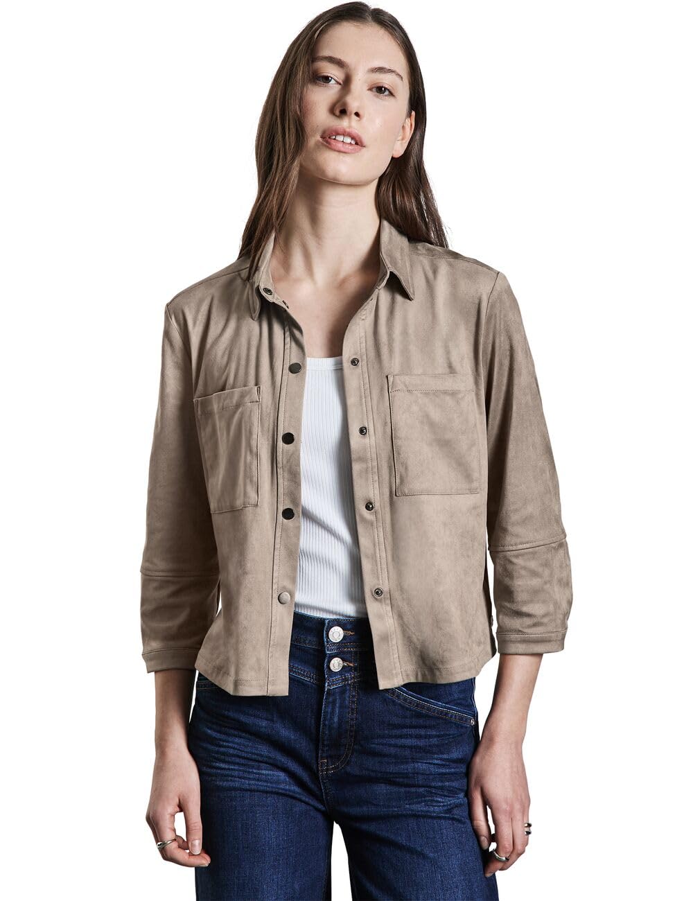 Street One Damen Velours Bluse