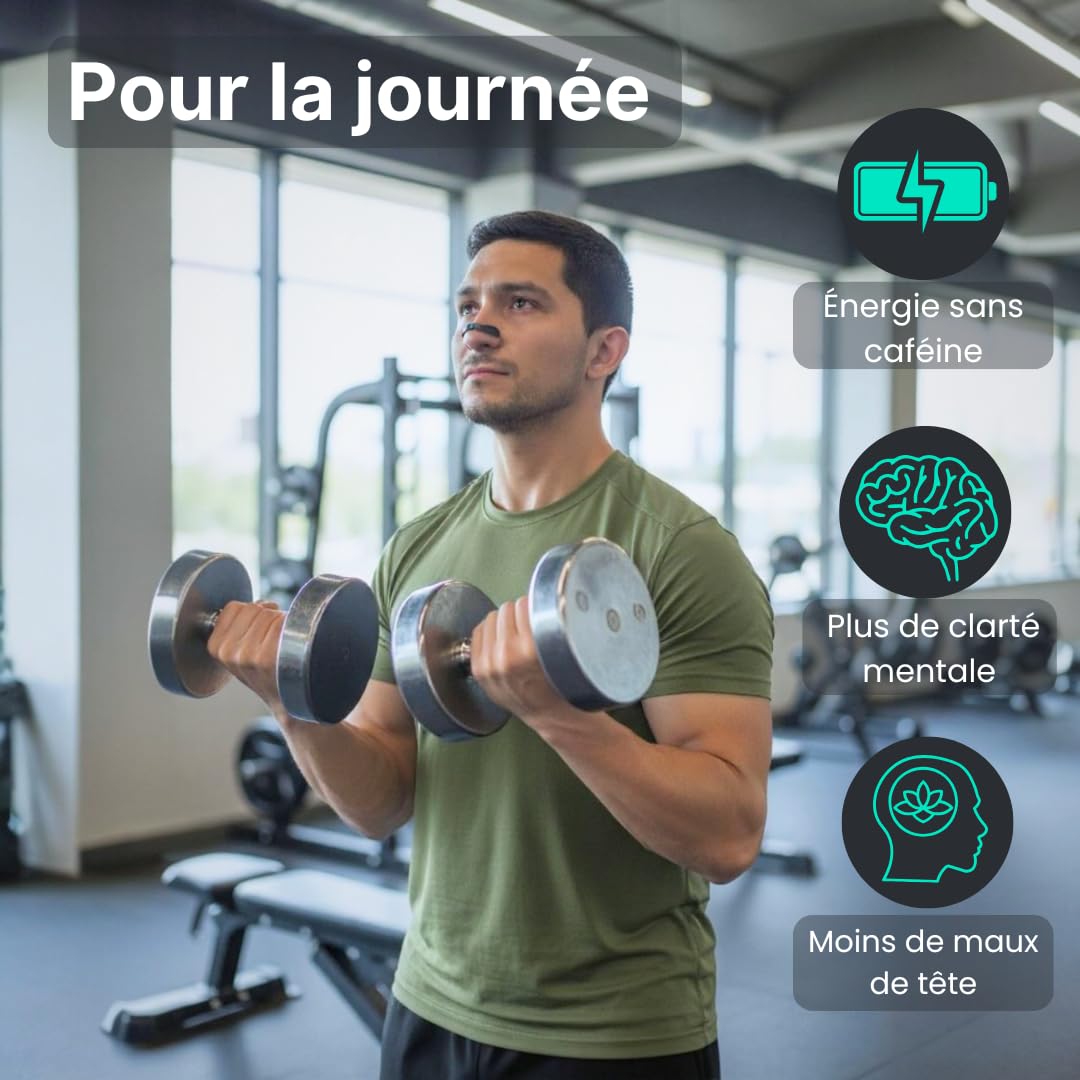 Nezzy Bandes Nasales Magnétiques – 4 Bandes Réutilisables à Vie + Patchs Adhésifs 30 Jours – Qualité Premium – Confort Respiratoire, Sommeil Réparateur, Sport, Anti-Ronflements - Marque française