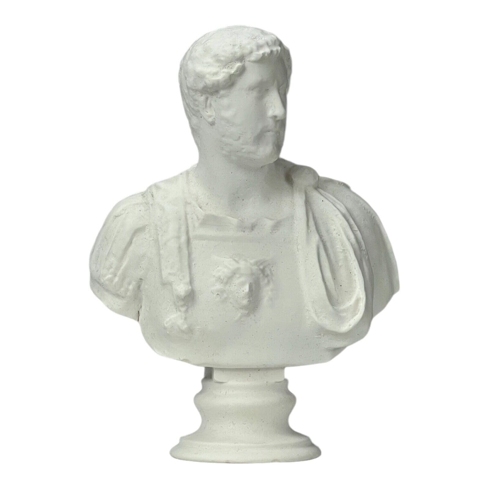 Hadrian Roman Emperor Bust Head Statue Sculpture Museum Copy