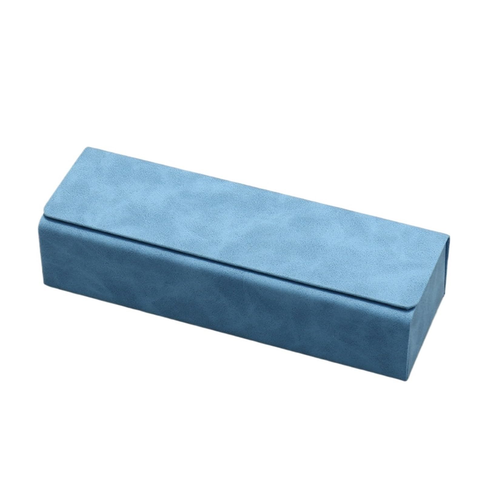 Ghhzml Unisex Blue Glasses Case 2Pcs Hard-Shell Spectacle Case Glasses Portable Sunglasses Storage Box Folding Eyewear Pouch(Blue)