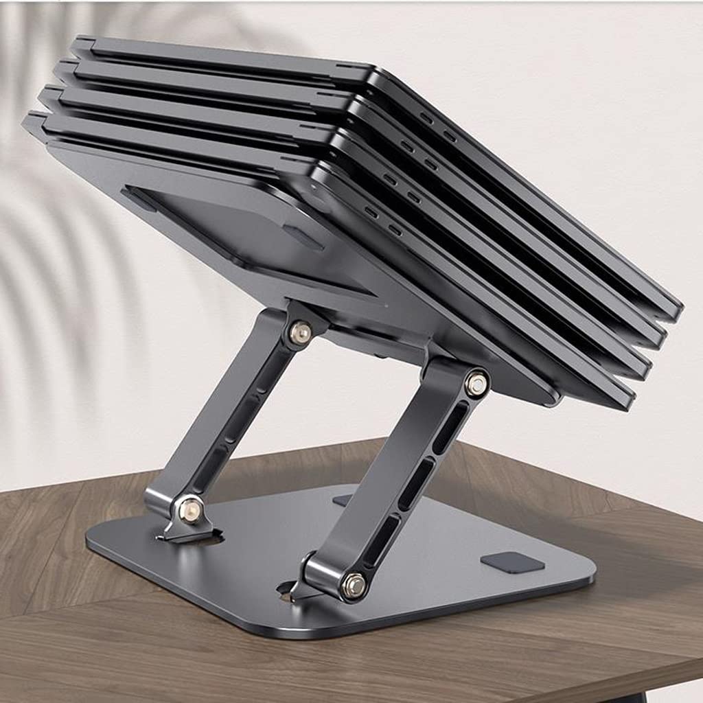 Soporte vertical de metal para computadora portátil, base de suspensión de elevación de oficina portátil