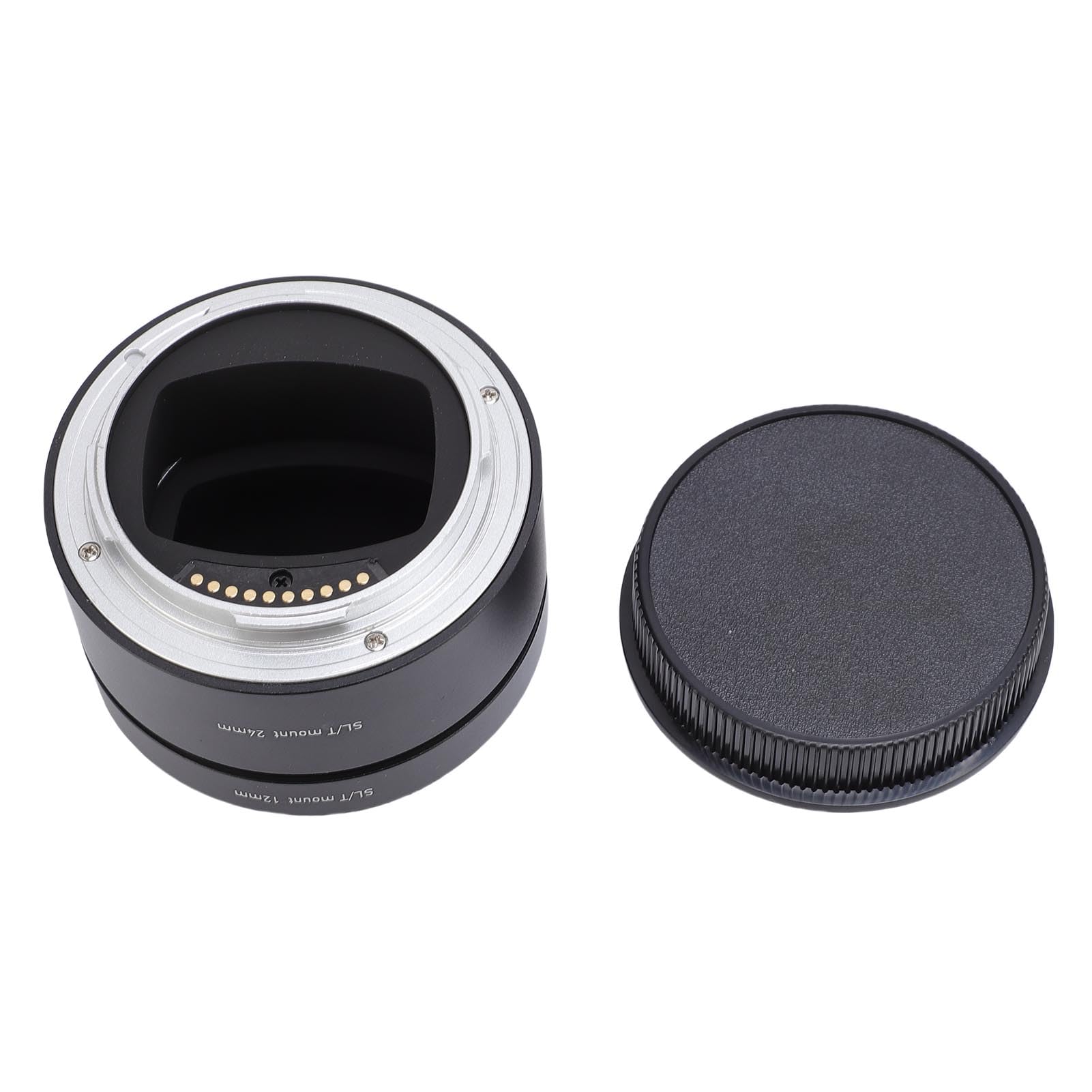 Zunate Juego de Anillos de Tubo de Extensión Macro de Metal para Cámara con Montura L, Enfoque Automático AF Electrónico de 12mm y 24mm